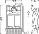 Probador, cargador aire neumáticos ams-OSRAM OFP20ESN 7bar 0,1bar