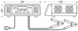 Cargador, batería de vehículo ams-OSRAM OSCP3024 30A 30A