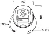 Probador, cargador aire neumáticos ams-OSRAM OTI200 0,662kg 197mm