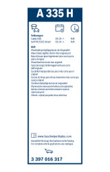 Limpiaparabrisas BOSCH 3 397 016 317 330mm