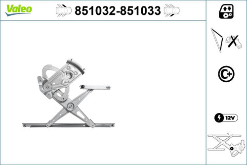 Elevalunas VALEO 851032 2,25kg