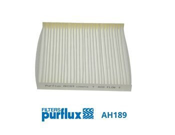 Filtro, aire habitáculo PURFLUX AH189 20mm 219mm
