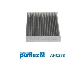 Filtro, aire habitáculo PURFLUX AHC278 40mm 202mm