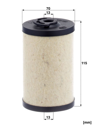 Filtro combustible MANN-FILTER BFU 700 x 115mm 13mm