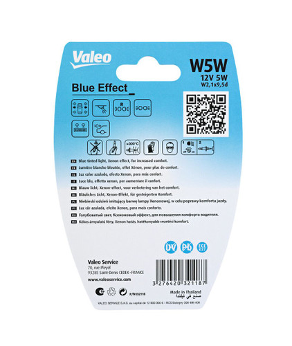 Lámpara, luces intermitentes/posición VALEO 032118 12V 5W