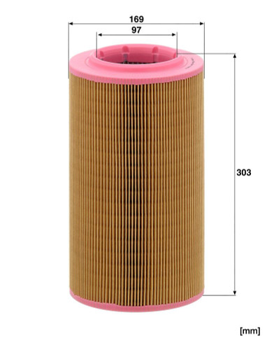 Filtro de aire MANN-FILTER C 17 237 303mm 97mm