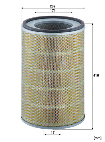 Filtro de aire MANN-FILTER C 29 939 416mm 171mm