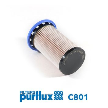 Filtro combustible PURFLUX C801 134mm 72mm