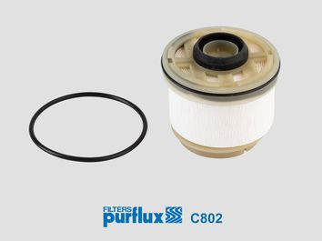 Filtro combustible PURFLUX C802 76mm 83,8mm