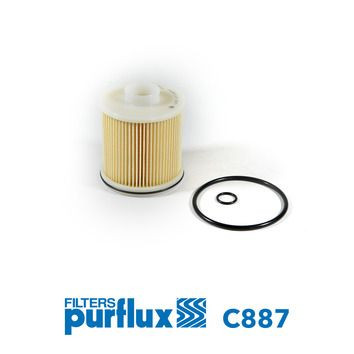Filtro combustible PURFLUX C887 96mm 84mm