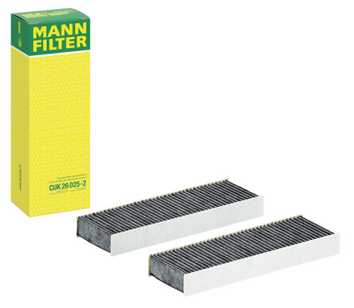 Filtro, aire habitáculo MANN-FILTER CUK 26 025-2 255mm 83mm