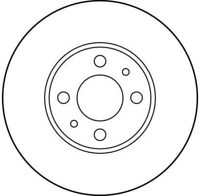 Disco de freno TRW DF2734 257mm 22mm