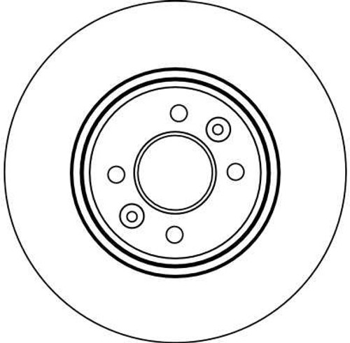 Disco de freno TRW DF4110 280mm 24mm