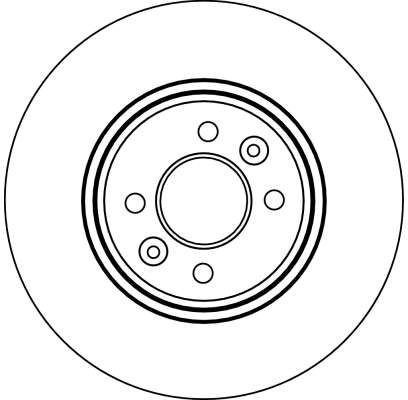 Disco de freno TRW DF4110 280mm 24mm