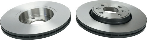 Dos discos de freno en perspectiva