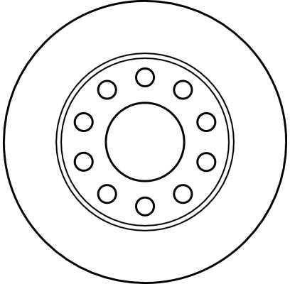 Disco de freno TRW DF4186 245mm 9,9mm