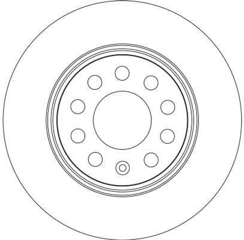 Disco de freno TRW DF4294 280mm 22mm