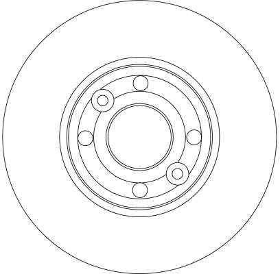 Disco de freno TRW DF4364 260mm 22mm