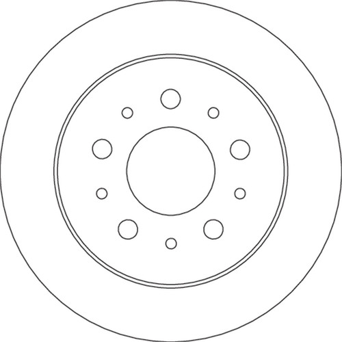 Disco de freno TRW DF4770 14mm 16mm