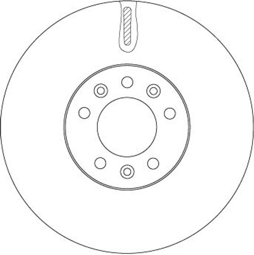 Disco de freno TRW DF4849S 304mm 28mm