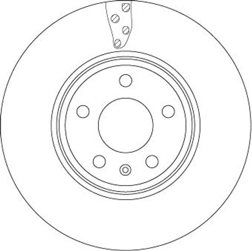 Disco de freno TRW DF4866S 314mm 25mm
