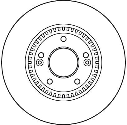 Disco de freno TRW DF6108S 300mm 28mm