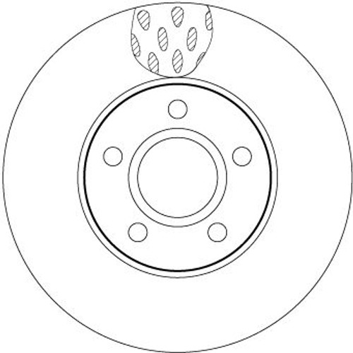 Disco de freno TRW DF6138 278mm 25mm