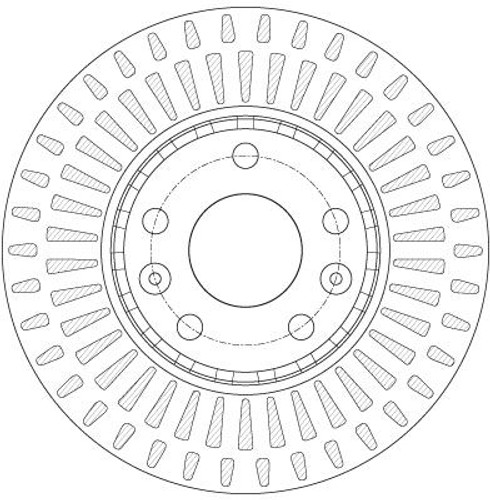 Disco de freno TRW DF6184 296mm 26mm