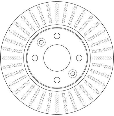 Disco de freno TRW DF6186 258mm 61mm