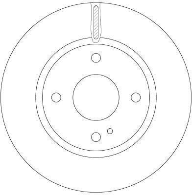 Disco de freno TRW DF6399 258mm 63,5mm