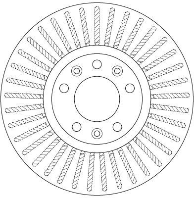 Disco de freno TRW DF6419 28mm 304mm