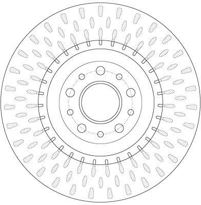 Disco de freno TRW DF6424 305mm 28mm