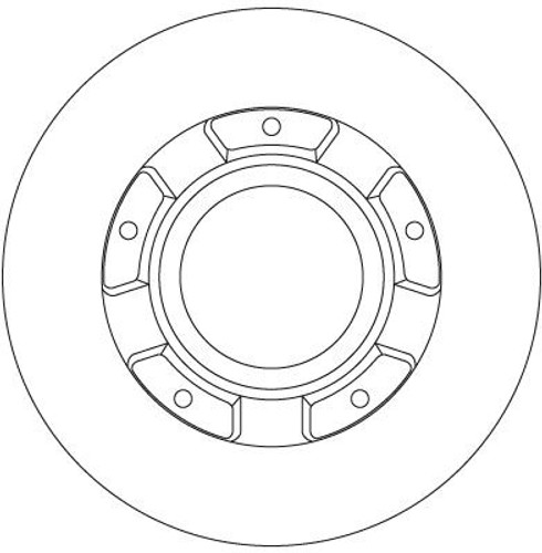 Disco de freno TRW DF6510S 288mm 120mm
