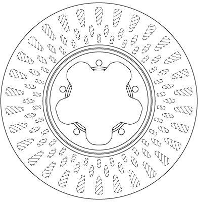 Disco de freno TRW DF6514S 288mm 93,1mm