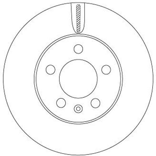 Disco de freno TRW DF6584 256mm 65mm