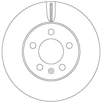 Disco de freno TRW DF6584 256mm 65mm