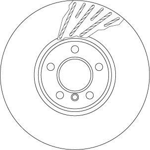 Disco de freno TRW DF6611S 348mm 75mm