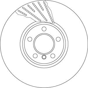 Disco de freno TRW DF6612S 348mm 75mm