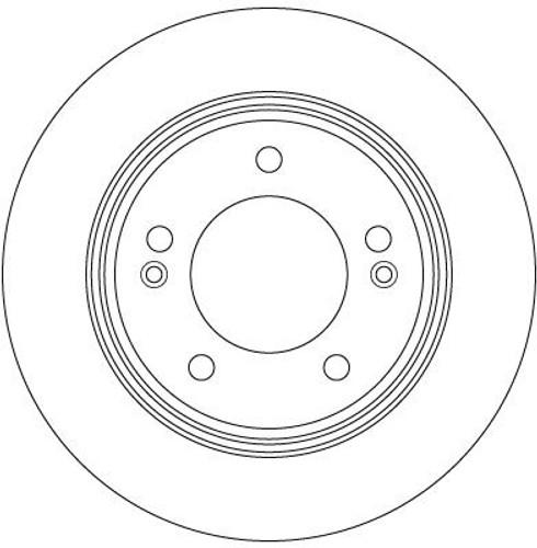 Disco de freno TRW DF6627 262mm 76mm