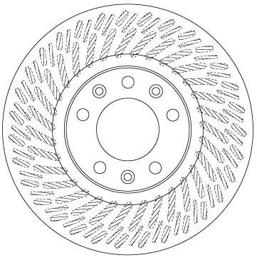 Disco de freno TRW DF6698 283mm 71mm