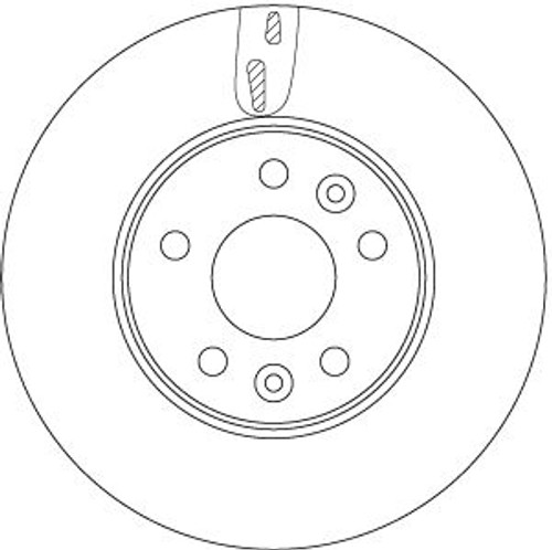 Disco de freno TRW DF6751S 296mm 68mm