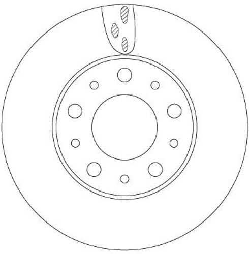 Disco de freno TRW DF6918S 280mm 73mm