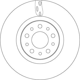 Disco de freno TRW DF6933 281mm 59mm