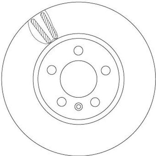 Disco de freno TRW DF6964 276mm 24mm