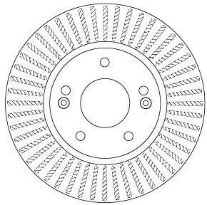 Disco de freno TRW DF8056 23mm 21mm