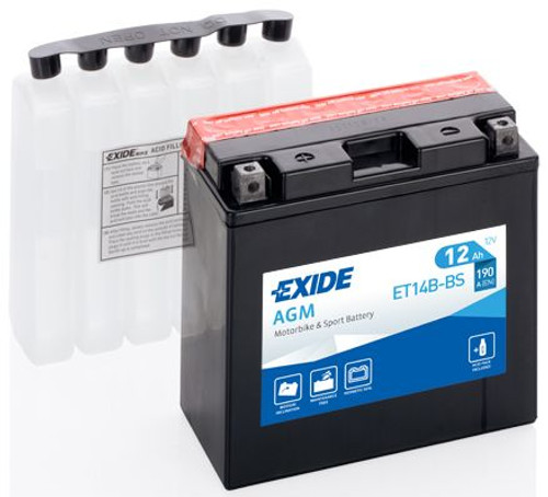 Batería de arranque TUDOR ET14B-BS 12V 12Ah