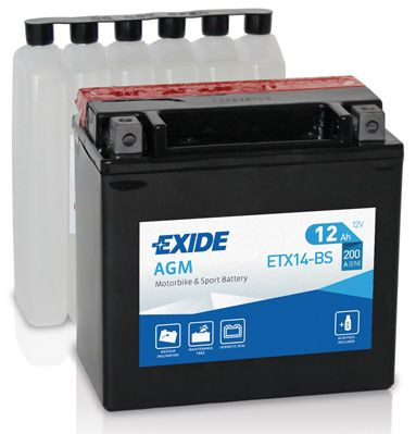 Batería de arranque TUDOR ETX14-BS 12V 12Ah
