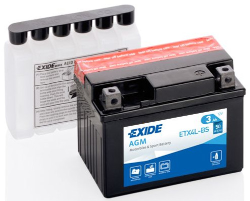 Batería de arranque TUDOR ETX4L-BS 12V 3Ah