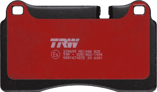 Juego de pastillas de freno TRW GDB1670DTE 131,8mm 77,3mm