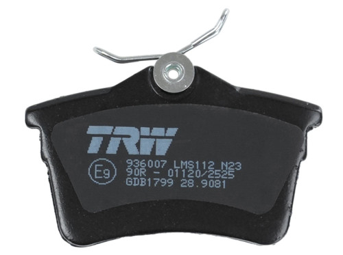 Juego de pastillas de freno TRW GDB1799 87mm 52,9mm